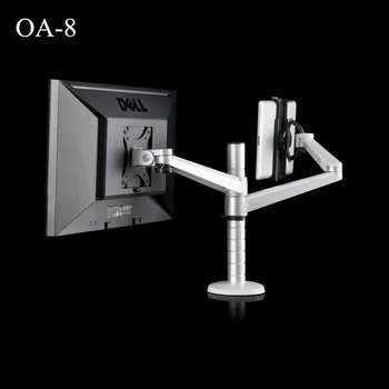 OA-8 Desktop Clampping Full Motion Height Adjustable Double Arm Tablet PC Holder + Single Arm Monitor Holder Tablet PC Stand
OA-8 Desktop Clampping Full Motion Height Adjustable Double Arm Tablet PC Holder + Single Arm Monitor Holder Tablet PC Stand
