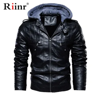 Mens PU Jackets Outwear Leather Hooded Biker Coat Men 2019 Cool Motorcycle Jacket Male Winter Autumn Jaquetas De Motocicleta 5XL 
Mens PU Jackets Outwear Leather Hooded Biker Coat Men 2019 Cool Motorcycle Jacket Male Winter Autumn Jaquetas De Motocicleta 5XL