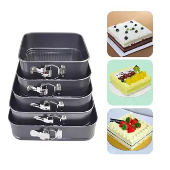 5Pcs/Set Kitchen Cake Tools Square Non-stick Removal Bottom Cake Mold Tray Kitchen Pastry Baking Tools Bakeware 
5Pcs/Set Kitchen Cake Tools Square Non-stick Removal Bottom Cake Mold Tray Kitchen Pastry Baking Tools Bakeware
