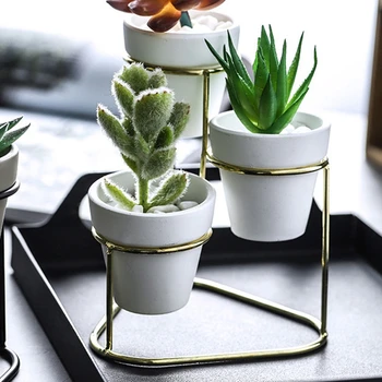 Iron Desktop Three Sets Of Flowerpot Succulent Plant Round Cement Pot With Simple Iron Rack Home Decoration 1
Iron Desktop Three Sets Of Flowerpot Succulent Plant Round Cement Pot With Simple Iron Rack Home Decoration 1