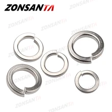ZONSANTA A2 304 Stainless Steel Split Spring Lock Washer locking Elastic Gasket M1.6 M2 M2.5 M3 M4 M5 M6 M8 M10 M12 M16 M20 GB93
ZONSANTA A2 304 Stainless Steel Split Spring Lock Washer locking Elastic Gasket M1.6 M2 M2.5 M3 M4 M5 M6 M8 M10 M12 M16 M20 GB93