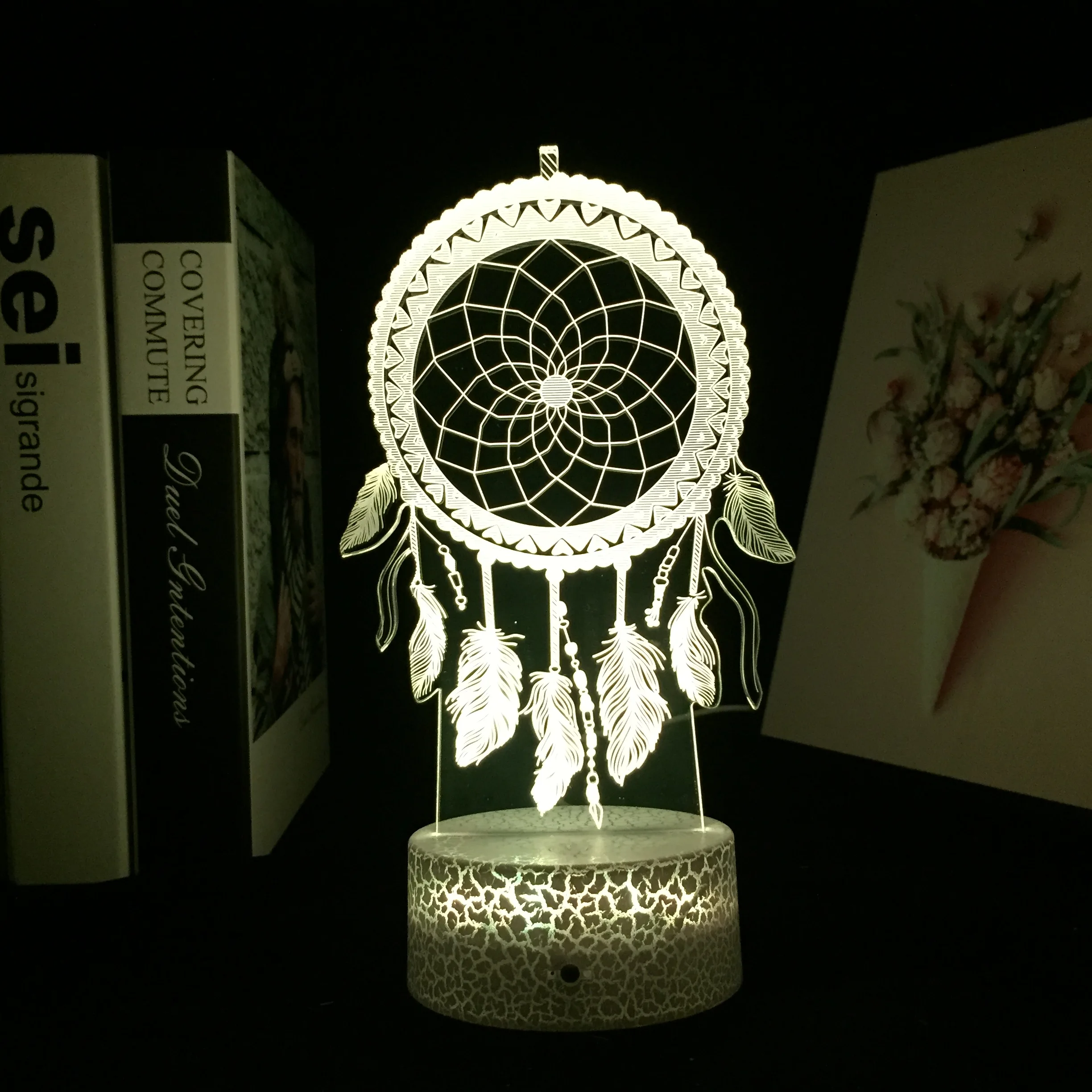 Totem Belief 3D LED Night Light for Cool Gift Party Room Atmosphere Decor Touch Remote Contro Colorful Acrylic Table Lamp
Totem Belief 3D LED Night Light for Cool Gift Party Room Atmosphere Decor Touch Remote Contro Colorful Acrylic Table Lamp