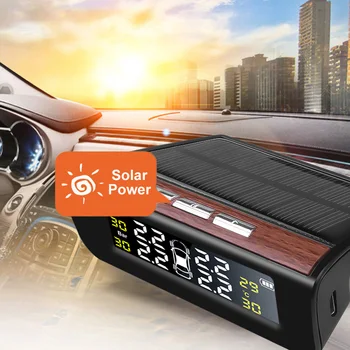 Universal TPMS Wireless Tire Pressure Monitoring System Solar Power Color LCD Display with 4 External Sensor Tire Pressure Alarm
Universal TPMS Wireless Tire Pressure Monitoring System Solar Power Color LCD Display with 4 External Sensor Tire Pressure Alarm
