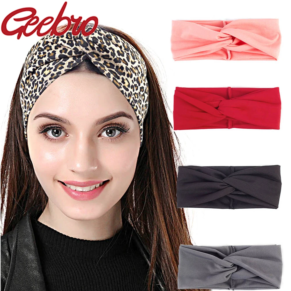 Geebro 4 Pack Knotted Solid Color Vintage Modern Style Elastic Women Wide Elastic Turban Headbands Twisted Hair Band Accessories
Geebro 4 Pack Knotted Solid Color Vintage Modern Style Elastic Women Wide Elastic Turban Headbands Twisted Hair Band Accessories