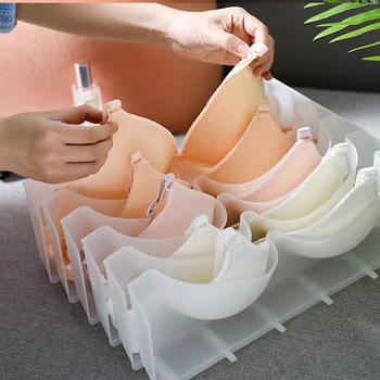 6Pcs/Set Underwear Boxes Stable Stackable Bra Clothes Storage Rack Wardrobe Drawer Divider Finishing Combination Bra Organizer
6Pcs/Set Underwear Boxes Stable Stackable Bra Clothes Storage Rack Wardrobe Drawer Divider Finishing Combination Bra Organizer