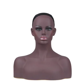 Dark Skin Female PVC Mannequin Head Bust For Wigs Hat Jewelry Display M-64
Dark Skin Female PVC Mannequin Head Bust For Wigs Hat Jewelry Display M-64