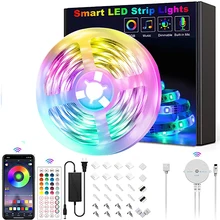 5050 RGB 5/10/15/20M LED Light Bar Bluetoo Control Smart APP Music Sound Control 28 Dynamic Modes DIY Color Home Room TV Decor
5050 RGB 5/10/15/20M LED Light Bar Bluetoo Control Smart APP Music Sound Control 28 Dynamic Modes DIY Color Home Room TV Decor