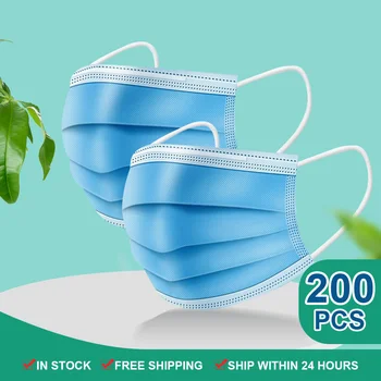 10-200pcs 3Ply Face Mask Disposable Non woven Filter Mask Ear-loop Mouth Mask Anti PM2.5 Dust Masks Protective Mascarilla Adult
10-200pcs 3Ply Face Mask Disposable Non woven Filter Mask Ear-loop Mouth Mask Anti PM2.5 Dust Masks Protective Mascarilla Adult