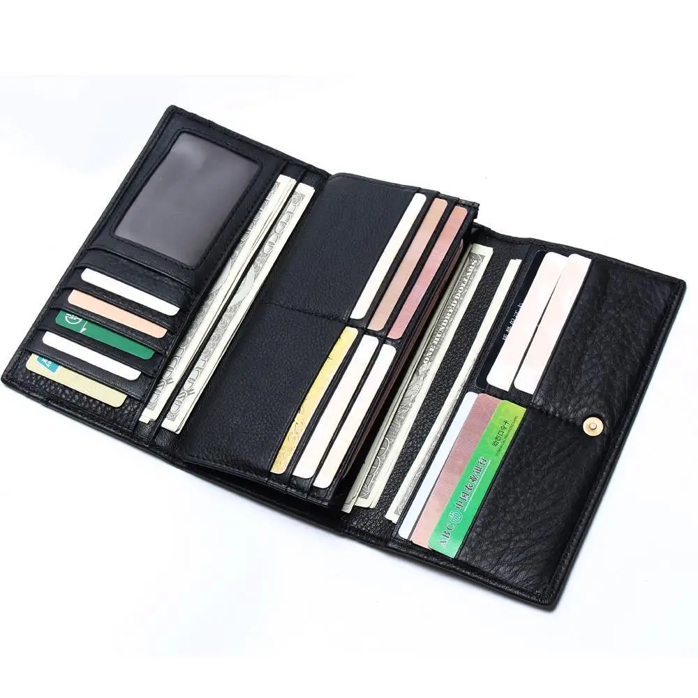 Men Long Leather Wallet Genuine Leather Card Zipper Oil Wax Leather xi zhuang bao Storage Clutch Bag
Men Long Leather Wallet Genuine Leather Card Zipper Oil Wax Leather xi zhuang bao Storage Clutch Bag