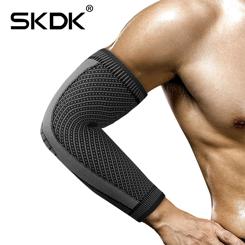 

SKDK 1 PC Compression Elbow Support Pads Elastic Brace for Men Women Basketball Volleyball Fitness Protector Arm Sleeves
