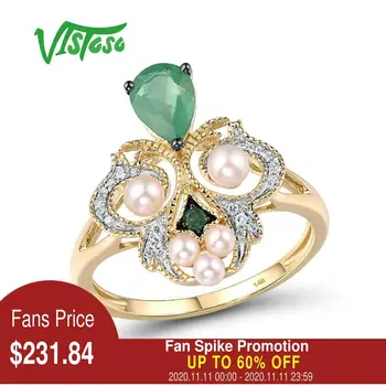 VISTOSO Gold Rings For Women Pure 14K 585 Yellow Gold Ring Emerald Fresh Water Pearl Diamond Engagement Anniversary Fine Jewelry
VISTOSO Gold Rings For Women Pure 14K 585 Yellow Gold Ring Emerald Fresh Water Pearl Diamond Engagement Anniversary Fine Jewelry