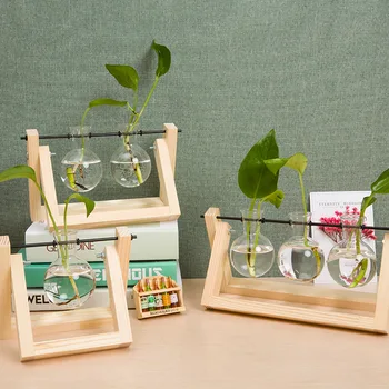 New Creative Wooden Frame Hydroponic Green Glass Vase Mini Fresh Plant Office Desktop Decorations Ornaments
New Creative Wooden Frame Hydroponic Green Glass Vase Mini Fresh Plant Office Desktop Decorations Ornaments