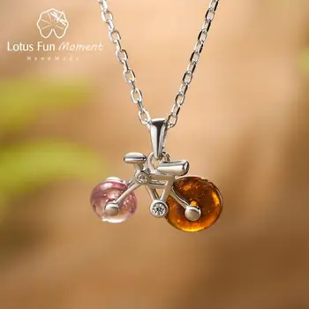Lotus Fun Natural Tourmaline Gemstones Fashion Creative Bicycle Necklace Real 925 Sterling Silver Fine Jewelry Women Necklaces
Lotus Fun Natural Tourmaline Gemstones Fashion Creative Bicycle Necklace Real 925 Sterling Silver Fine Jewelry Women Necklaces
