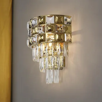 luxury design crystal wall lamps living room LED wall lamp AC110V220v lustre sconce bedroom home wall lights 
luxury design crystal wall lamps living room LED wall lamp AC110V220v lustre sconce bedroom home wall lights