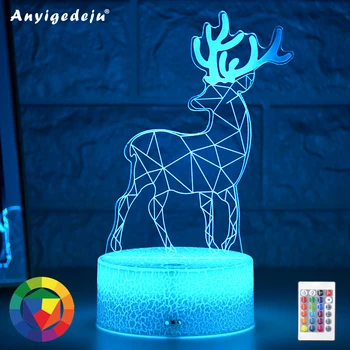 2020 Newest Kid Light Night 3D LED Night Light Creative Table Bedside Lamp Romantic Elk light Kids Gril Home Decoration Gifts
2020 Newest Kid Light Night 3D LED Night Light Creative Table Bedside Lamp Romantic Elk light Kids Gril Home Decoration Gifts