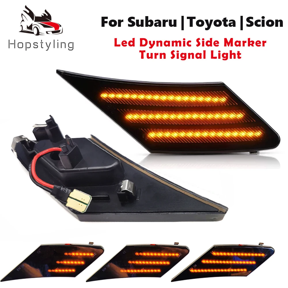 For Toyota 86 FT86 GT86 Scion FR-S Subaru BRZ Led Dynamic Turn Signal Light Side Marker Fender Sequential Lamp Indicator | Автомобили и