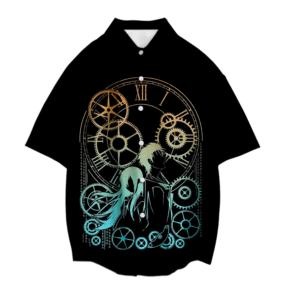 Steins Gate Shirt Unisex Short Sleeve Shirt Top Blouse Women Men Shirts Harjauku Streetwear Japanese Anime Clothes Plus Size
Steins Gate Shirt Unisex Short Sleeve Shirt Top Blouse Women Men Shirts Harjauku Streetwear Japanese Anime Clothes Plus Size