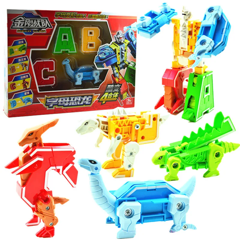 New Music New Dinosaur Combat Team ABCD Lettered English Educational Assembled Fit Jingang Robot CHILDREN'S Toy 2901
New Music New Dinosaur Combat Team ABCD Lettered English Educational Assembled Fit Jingang Robot CHILDREN'S Toy 2901