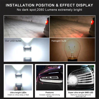 Hot 2pcs Reverse Lamp Turning LED Interior Brake Easy Install Signal Indicator Parking Night Car Light Warning Universal Taillig
Hot 2pcs Reverse Lamp Turning LED Interior Brake Easy Install Signal Indicator Parking Night Car Light Warning Universal Taillig