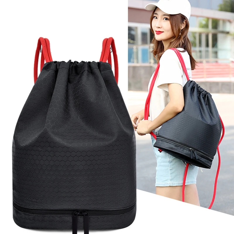 Polyester Drawstring Swimming Backpack Dry Wet Separated Sports Bag Travel Pool Beach Swimsuit Waterproof Gym Rucksack
Polyester Drawstring Swimming Backpack Dry Wet Separated Sports Bag Travel Pool Beach Swimsuit Waterproof Gym Rucksack
