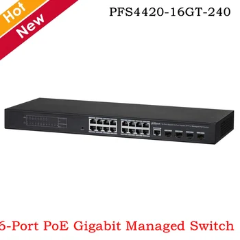 Dahua 16-Port PoE Gigabit Managed Switch Redundancy:STP/RSTP/MSTP IPv4/IPv6, and DHCP Large data cache(4M) PFS4420-16GT-240
Dahua 16-Port PoE Gigabit Managed Switch Redundancy:STP/RSTP/MSTP IPv4/IPv6, and DHCP Large data cache(4M) PFS4420-16GT-240