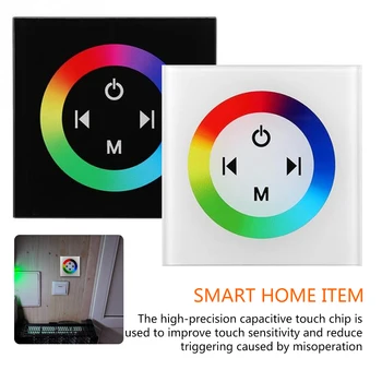 DC12V-24V RGB/RGBW single color wall mounted Touch Panel Controller glass panel dimmer switch Controller for LED RGB Strips lamp
DC12V-24V RGB/RGBW single color wall mounted Touch Panel Controller glass panel dimmer switch Controller for LED RGB Strips lamp