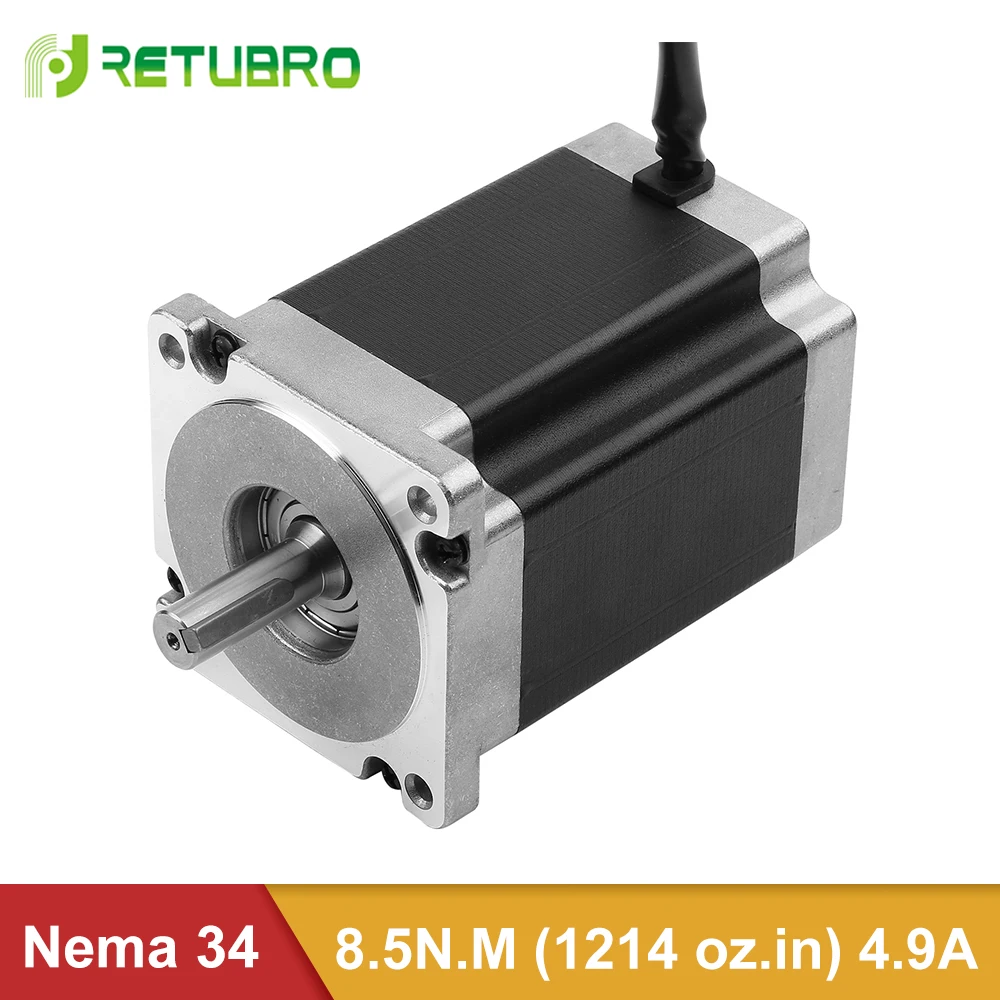 Nema 34 Stepper Motor 86A8 High Torque 8.5NM original new 2 Phase hybrid Motor Stepper 4.9A
Nema 34 Stepper Motor 86A8 High Torque 8.5NM original new 2 Phase hybrid Motor Stepper 4.9A