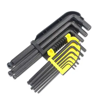 Hex Key Long Arm Metric Allen Wrench Set Tool Ball End Hex Wrench Chrome Vanadium Steel #CO
Hex Key Long Arm Metric Allen Wrench Set Tool Ball End Hex Wrench Chrome Vanadium Steel #CO