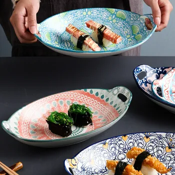 Bohemian Style Fruit Tray Creativity European Sushi Plate Pizza Dessert Steak Ceramic Plate Home Decorative Tableware New DA60PZ
Bohemian Style Fruit Tray Creativity European Sushi Plate Pizza Dessert Steak Ceramic Plate Home Decorative Tableware New DA60PZ