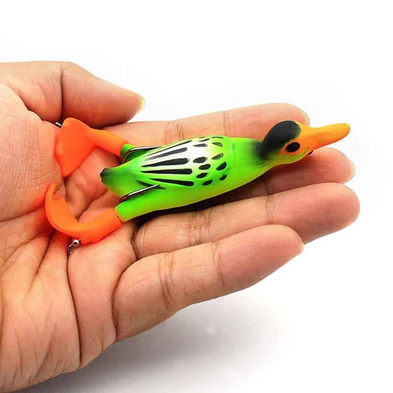 For 9.5cm 15g Fishing Lure Frog Propeller Foot Flippers Duck Rotation Tractor Soft Bait Decoys Artificial Lures Fish
For 9.5cm 15g Fishing Lure Frog Propeller Foot Flippers Duck Rotation Tractor Soft Bait Decoys Artificial Lures Fish