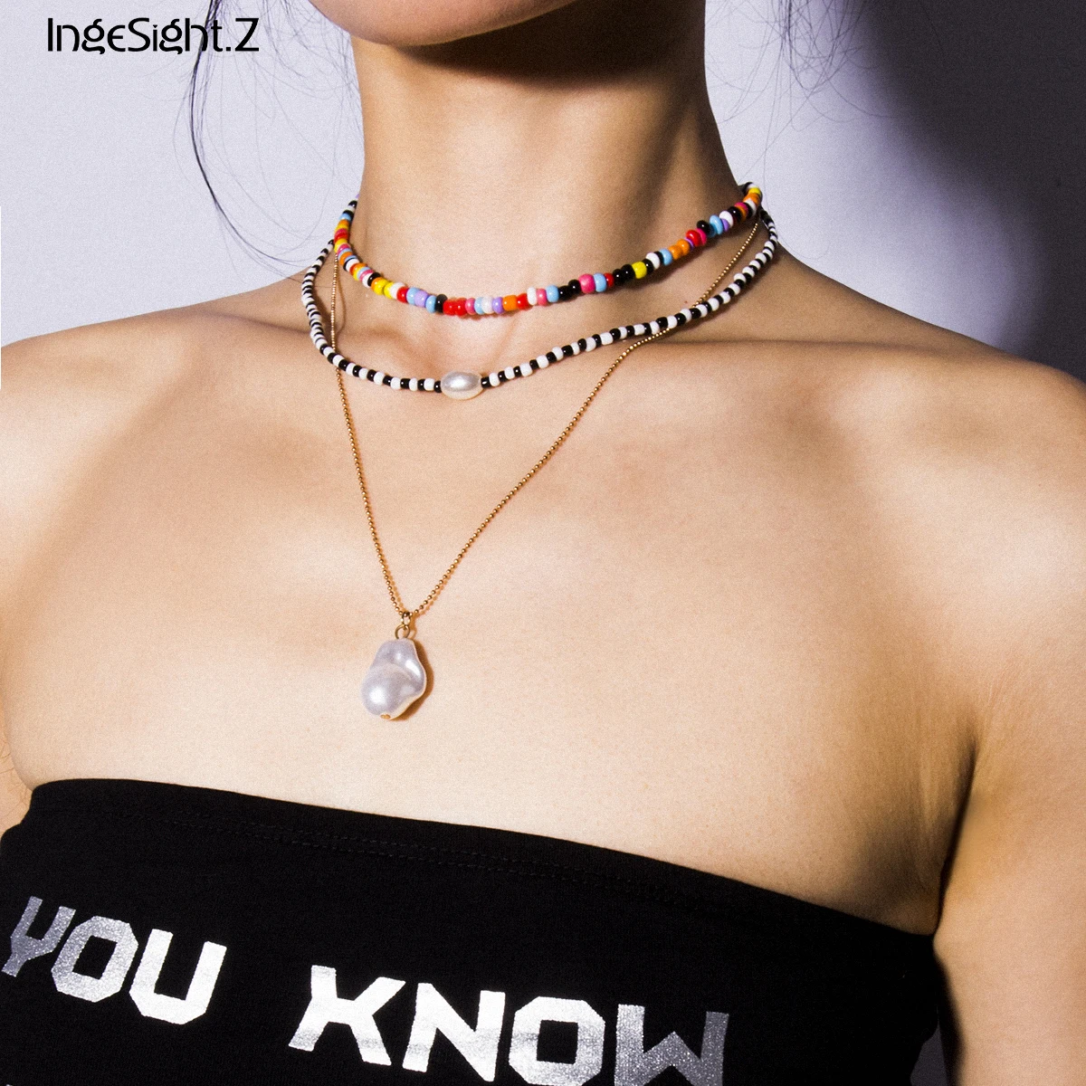 IngeSight.Z Bohemian Multi Layer Colorful Bead Choker Necklace Collar Statement Imitation Pearl Pendant Necklace Women Jewelry
IngeSight.Z Bohemian Multi Layer Colorful Bead Choker Necklace Collar Statement Imitation Pearl Pendant Necklace Women Jewelry
