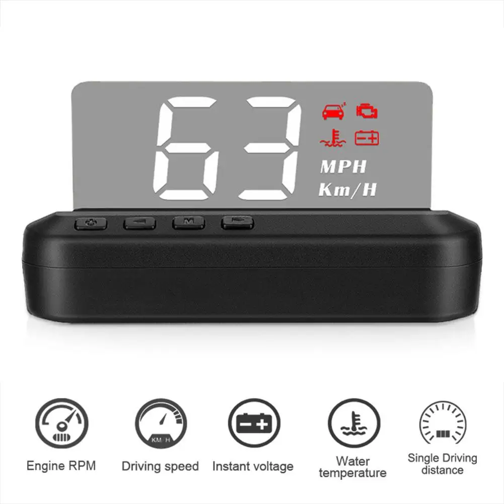 New Universal Car HUD Head-Up Display Auto HUD OBD Windshield Speed Projector Security Alarm Water temp Overspeed RPM Voltage
New Universal Car HUD Head-Up Display Auto HUD OBD Windshield Speed Projector Security Alarm Water temp Overspeed RPM Voltage