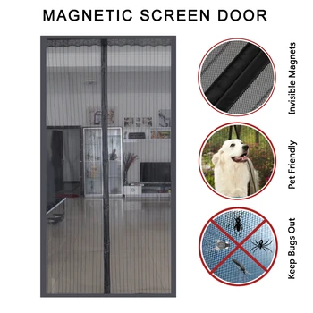 High Quality Anti Mosquito Magnetic Mesh Net Screen Door Curtains For Bedroom Summer Soft Curtain Automatic Closing Window
High Quality Anti Mosquito Magnetic Mesh Net Screen Door Curtains For Bedroom Summer Soft Curtain Automatic Closing Window