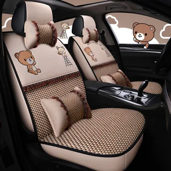 Cartoon Automobile Seat Cushion Linen Viscose All Edges Included Four Seasons Universal Summer Cute Women's Sylphy Polo Baojun S
Cartoon Automobile Seat Cushion Linen Viscose All Edges Included Four Seasons Universal Summer Cute Women's Sylphy Polo Baojun S