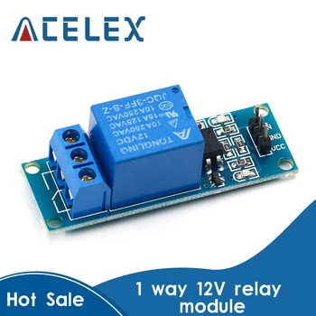 1 Channel 12V relay module with optical coupling isolation relay MCU expansion board high / level trigger
1 Channel 12V relay module with optical coupling isolation relay MCU expansion board high / level trigger