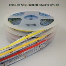 5m/lot COB LED Strip Light 320 384 528 LEDs High Density Super Bright Flexible DC12V 24V Warm/Natural White LED Tape
5m/lot COB LED Strip Light 320 384 528 LEDs High Density Super Bright Flexible DC12V 24V Warm/Natural White LED Tape