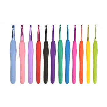 12pcs Crochet Hooks Needles Ergonomic Multicolor 2.0-8.0mm Knitting Needles Soft Rubber Handle Crochet Needles For Yarn Weave
12pcs Crochet Hooks Needles Ergonomic Multicolor 2.0-8.0mm Knitting Needles Soft Rubber Handle Crochet Needles For Yarn Weave