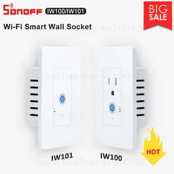 Sonoff IW100/IW101 US Wi-Fi Smart Power Monitoring Over-load Protection Wall Socket & Switch Energy-saving Work With Google Home
Sonoff IW100/IW101 US Wi-Fi Smart Power Monitoring Over-load Protection Wall Socket & Switch Energy-saving Work With Google Home