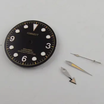 30.4mm black dial luminous Marks Watch Dial hands for 8215 8205 Movement (dial+hands)
30.4mm black dial luminous Marks Watch Dial hands for 8215 8205 Movement (dial+hands)