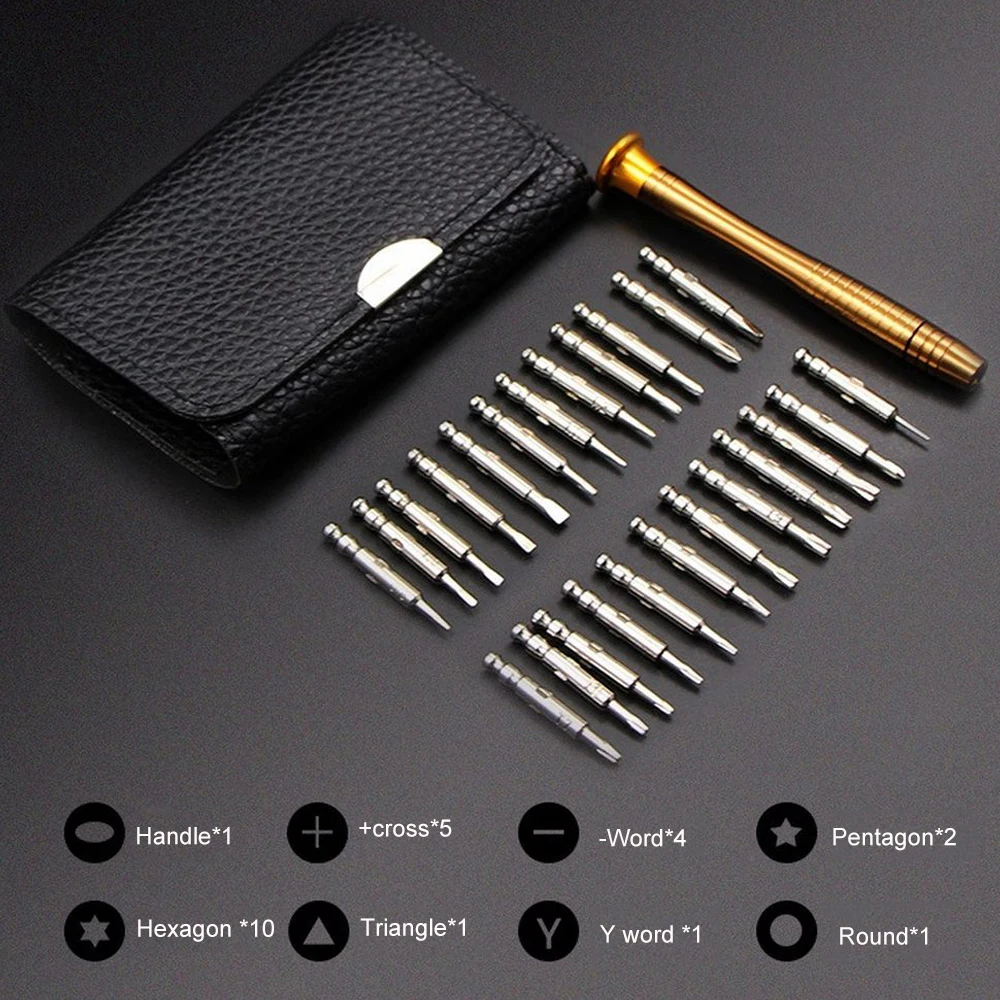 Screwdriver 25 In 1 Screwdriver Set Screw Driver Bit Multi-function Precision Mobile Phone Electronic Repair Device Hand Tools
Screwdriver 25 In 1 Screwdriver Set Screw Driver Bit Multi-function Precision Mobile Phone Electronic Repair Device Hand Tools