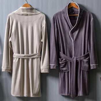 Flannel 2PCS Pajamas Suit Men Thick Bathrobe Sleepwear Soft Warm Nightwear Kimono Robe Gown Autumn Winter Intimate Lingerie 3XL
Flannel 2PCS Pajamas Suit Men Thick Bathrobe Sleepwear Soft Warm Nightwear Kimono Robe Gown Autumn Winter Intimate Lingerie 3XL