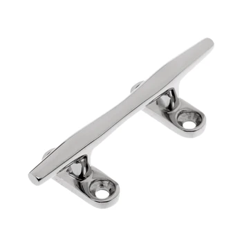 Set of 2 Deluxe 4'' / 100mm High Polished Stainless Steel Boat Dock Deck Line Rope Bar Cleat Open Base
Set of 2 Deluxe 4'' / 100mm High Polished Stainless Steel Boat Dock Deck Line Rope Bar Cleat Open Base
