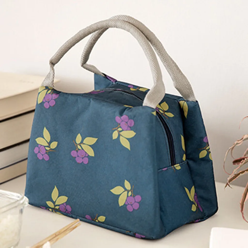 Lunch bag handbag Food Fresh Keep Cooler Bags Waterproof Picnic Travel Storage Icepack Thermal Insulated Bags#0115 | Багаж и сумки