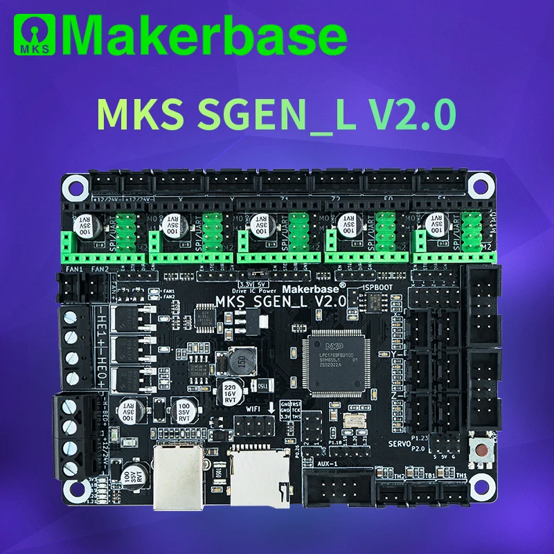 Makerbase MKS SGen_L V2.0 3D Printer Parts 32Bit Control Board 120MHZ MCU TMC2208 TMC2209 TMC2225 uart mode
Makerbase MKS SGen_L V2.0 3D Printer Parts 32Bit Control Board 120MHZ MCU TMC2208 TMC2209 TMC2225 uart mode