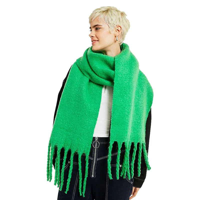 Monochrome Braid Chunky Tassels Loop Yarn Scarf Cool Daily Life-Style Simple Versatile Thick Warming Scarf
Monochrome Braid Chunky Tassels Loop Yarn Scarf Cool Daily Life-Style Simple Versatile Thick Warming Scarf