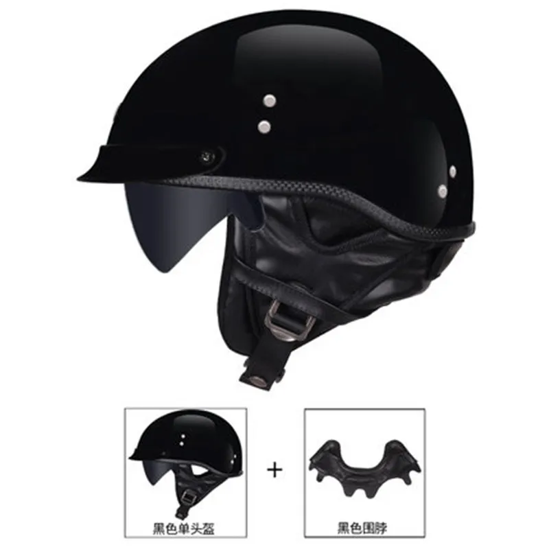 Half Face Vintage Motorcycle Helmet Retro German Kask,Cafe Racer,Scooter,Cruiser,Chopper,Matte black,EPS lining,DOT approved
Half Face Vintage Motorcycle Helmet Retro German Kask,Cafe Racer,Scooter,Cruiser,Chopper,Matte black,EPS lining,DOT approved
