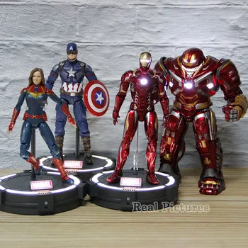 Marvel Avengers Captain America Captain Marvel Iron Man Hulkbuster Action Figure With LED Light PVC Collectible Model Toy Gift
Marvel Avengers Captain America Captain Marvel Iron Man Hulkbuster Action Figure With LED Light PVC Collectible Model Toy Gift