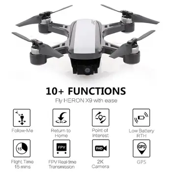 JJR/C X9 DREAM RC Drone GPS Optical Flow Positioning Drone Wifi FPV Brushless 2-axis Stabilized RC Aircarft For Gifts
JJR/C X9 DREAM RC Drone GPS Optical Flow Positioning Drone Wifi FPV Brushless 2-axis Stabilized RC Aircarft For Gifts