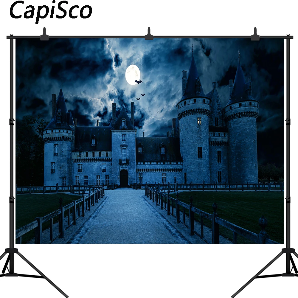 Capisco Хэллоуин Ночная фотография фон небо летучие мыши Готический привидённый