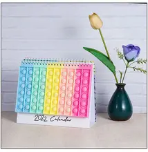 Calendar 2022 for Pop Its Calendar Planner 365 Days Bubble Silicone Fidget Toys Cover Monthly Desk Spiral Advent Gifts 
Calendar 2022 for Pop Its Calendar Planner 365 Days Bubble Silicone Fidget Toys Cover Monthly Desk Spiral Advent Gifts